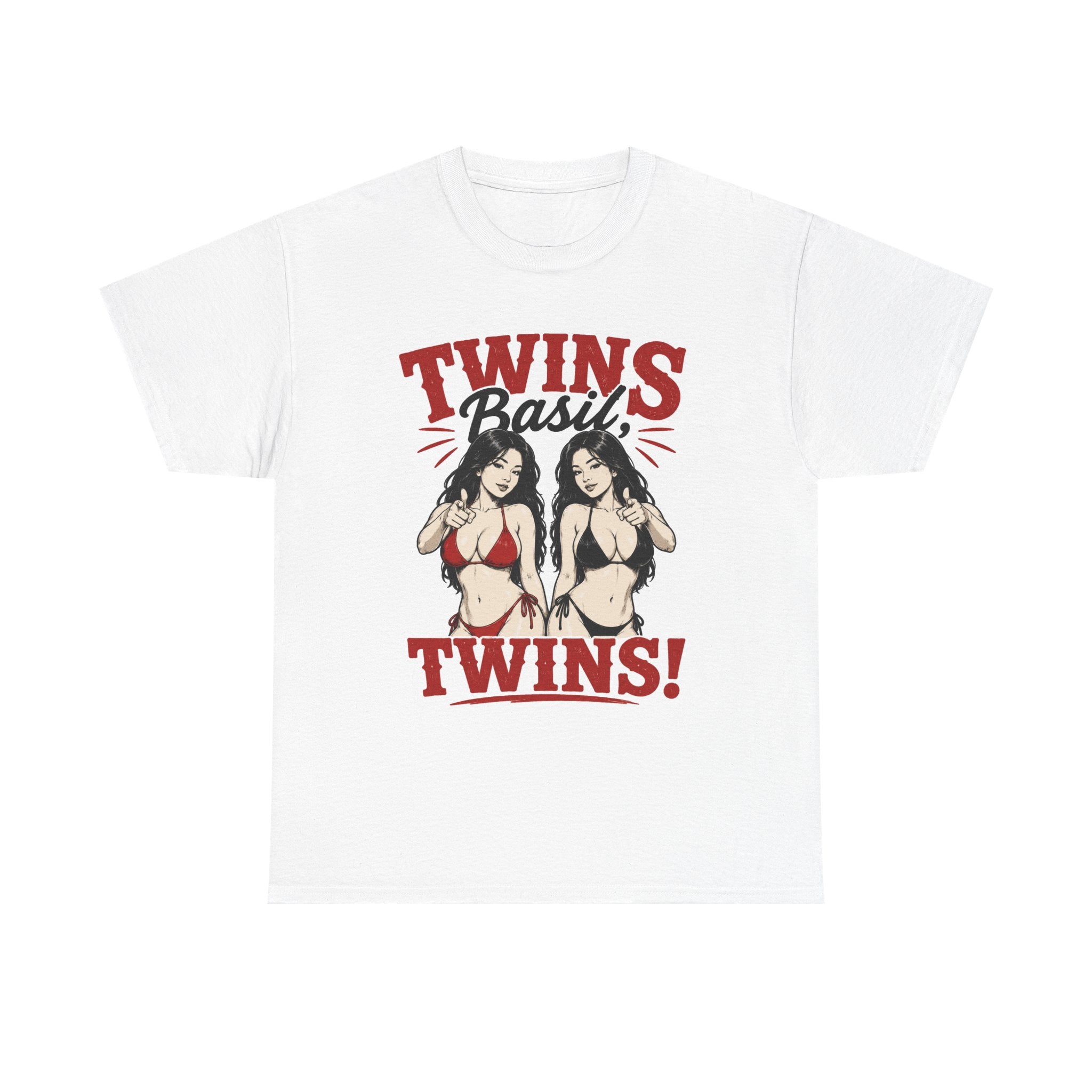 Twins Bikini Pinup Tee | Retro Pinup Twins Graphic T-Shirt
