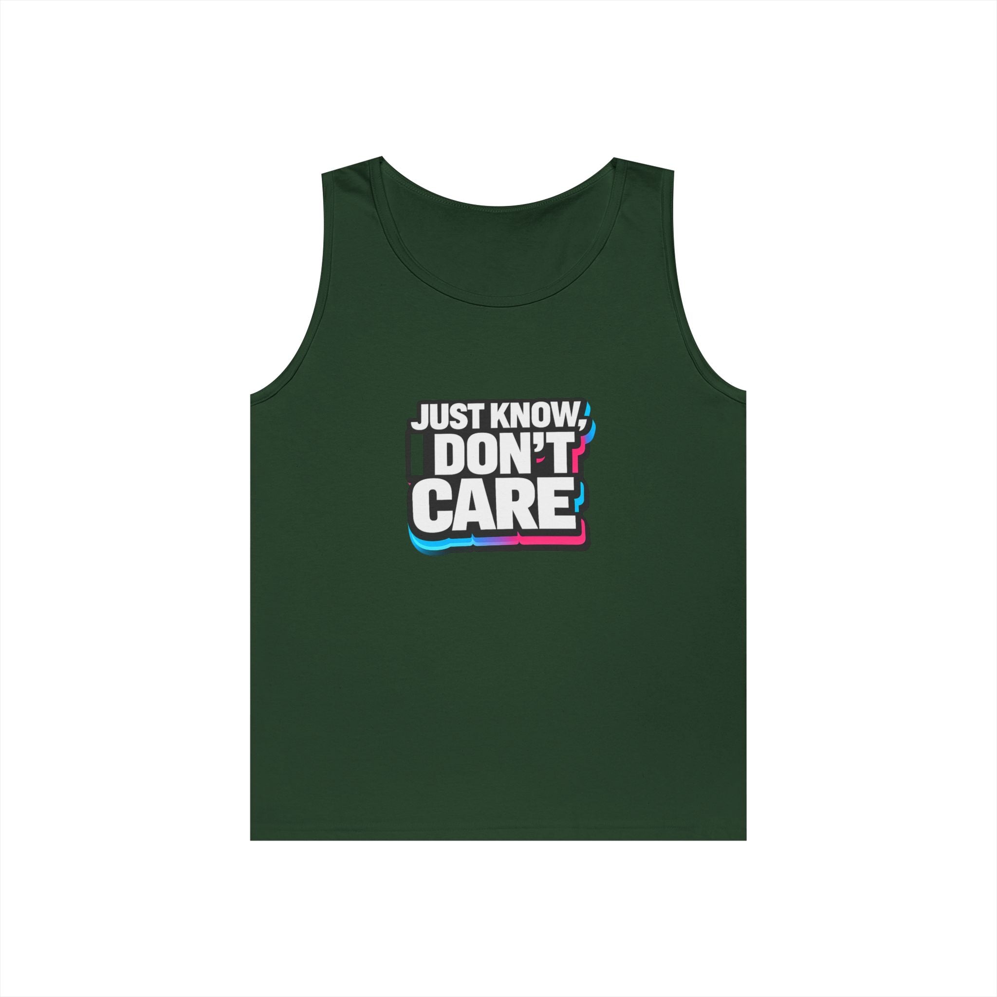 Just Know I Don’t Care Tank Top | Retro Tank Top