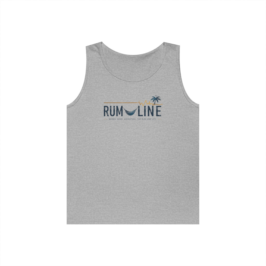 Rum-Line Life Offical Logo Tank Top | Rum Line Life is chill, fun, slightly tilted, and a relaxing acceptance of imperfect happiness, wrapped in sand, sea and warm breezes.