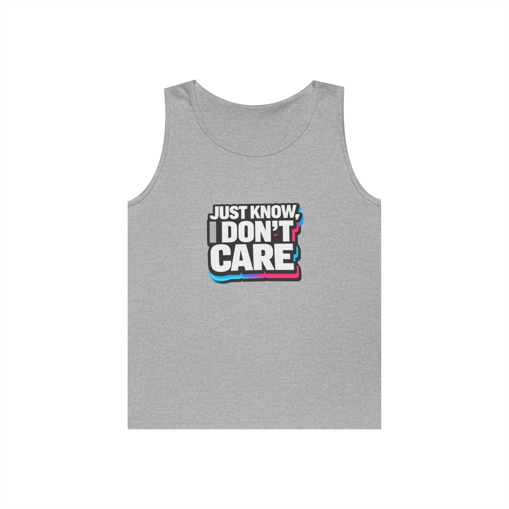 Just Know I Don’t Care Tank Top | Retro Tank Top