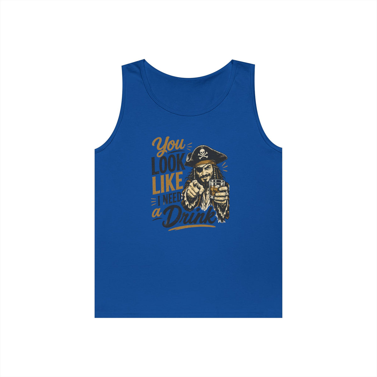 You Look Like I Need a Drink Pirate Tank Top | Funny Pirate Tank Top