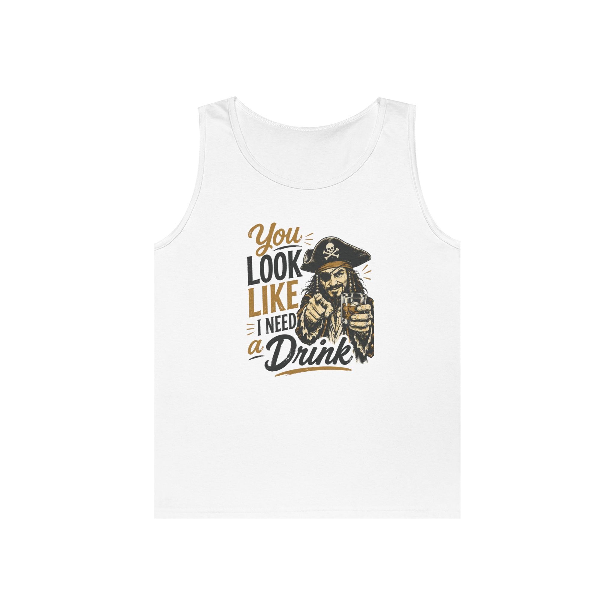 You Look Like I Need a Drink Pirate Tank Top | Funny Pirate Tank Top