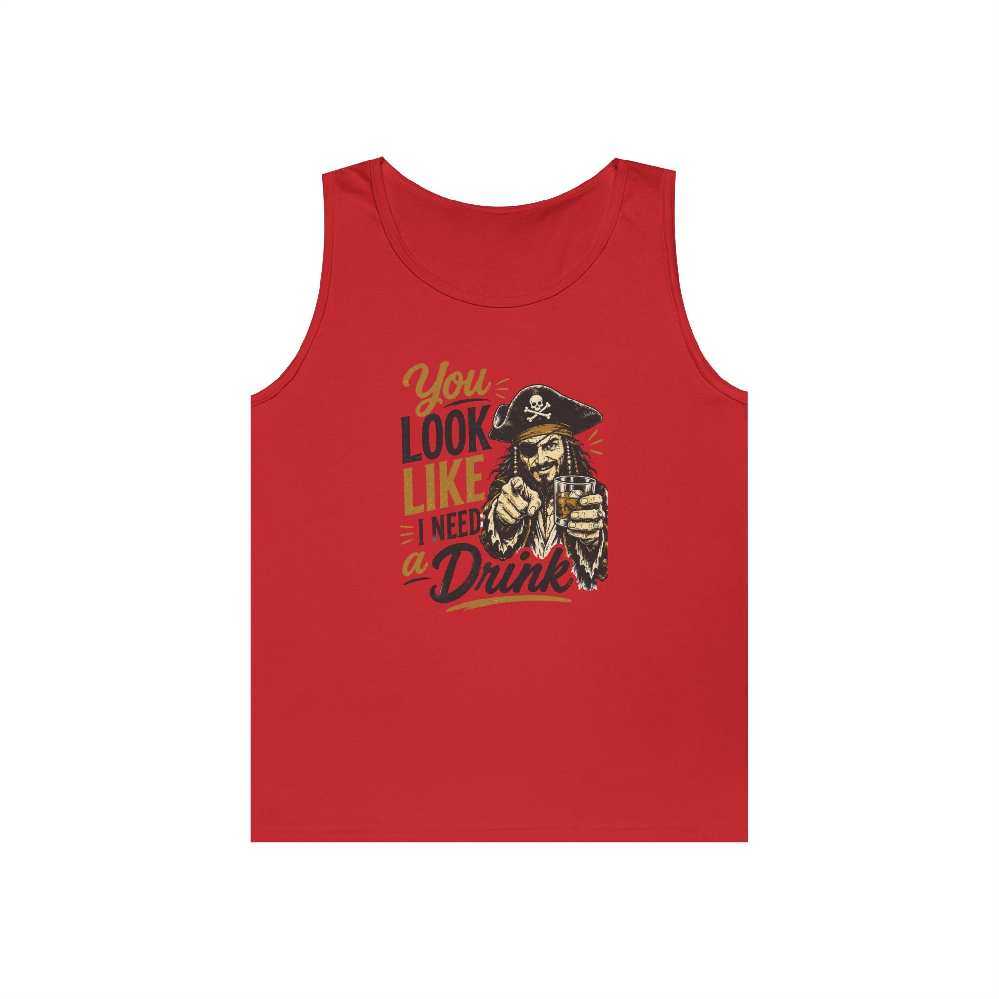 You Look Like I Need a Drink Pirate Tank Top | Funny Pirate Tank Top