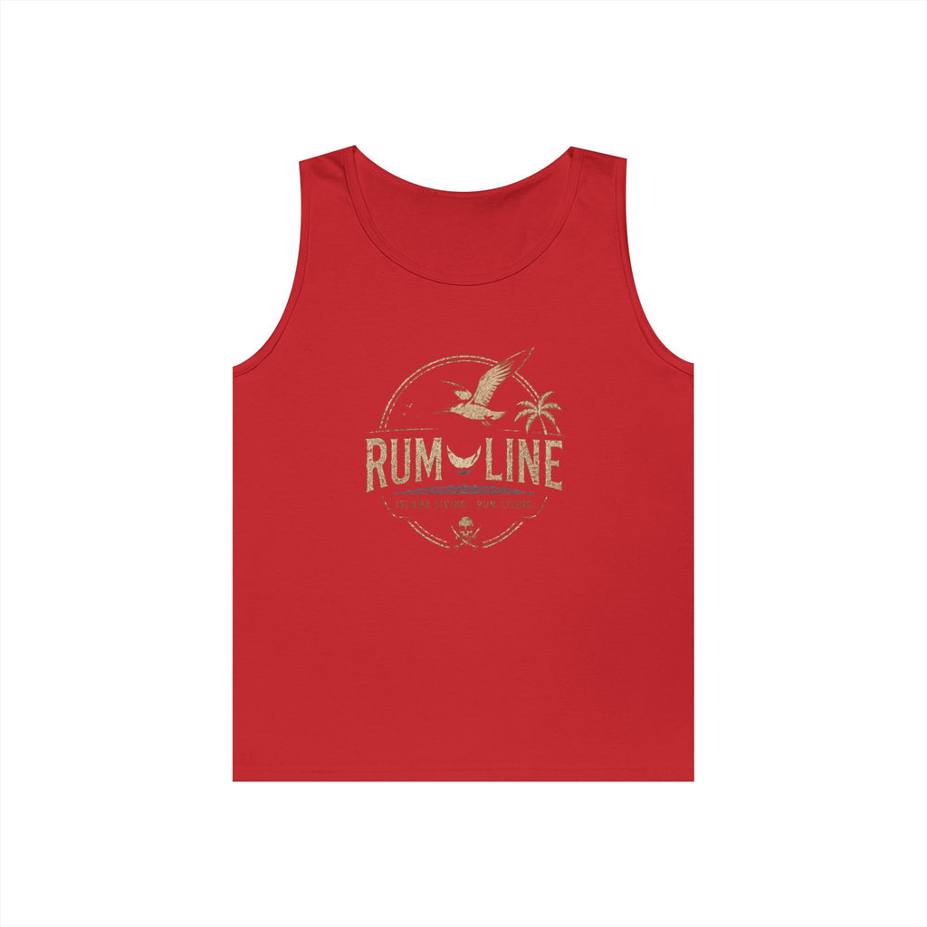 Rum-Line unoffical Beach Tank Top — Vintage Seagull & Palm Island Graphic