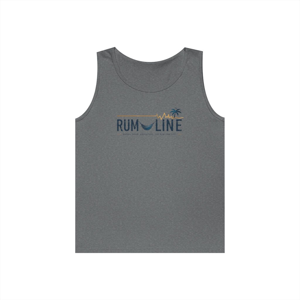 Rum-Line Life Offical Logo Tank Top | Rum Line Life is chill, fun, slightly tilted, and a relaxing acceptance of imperfect happiness, wrapped in sand, sea and warm breezes.