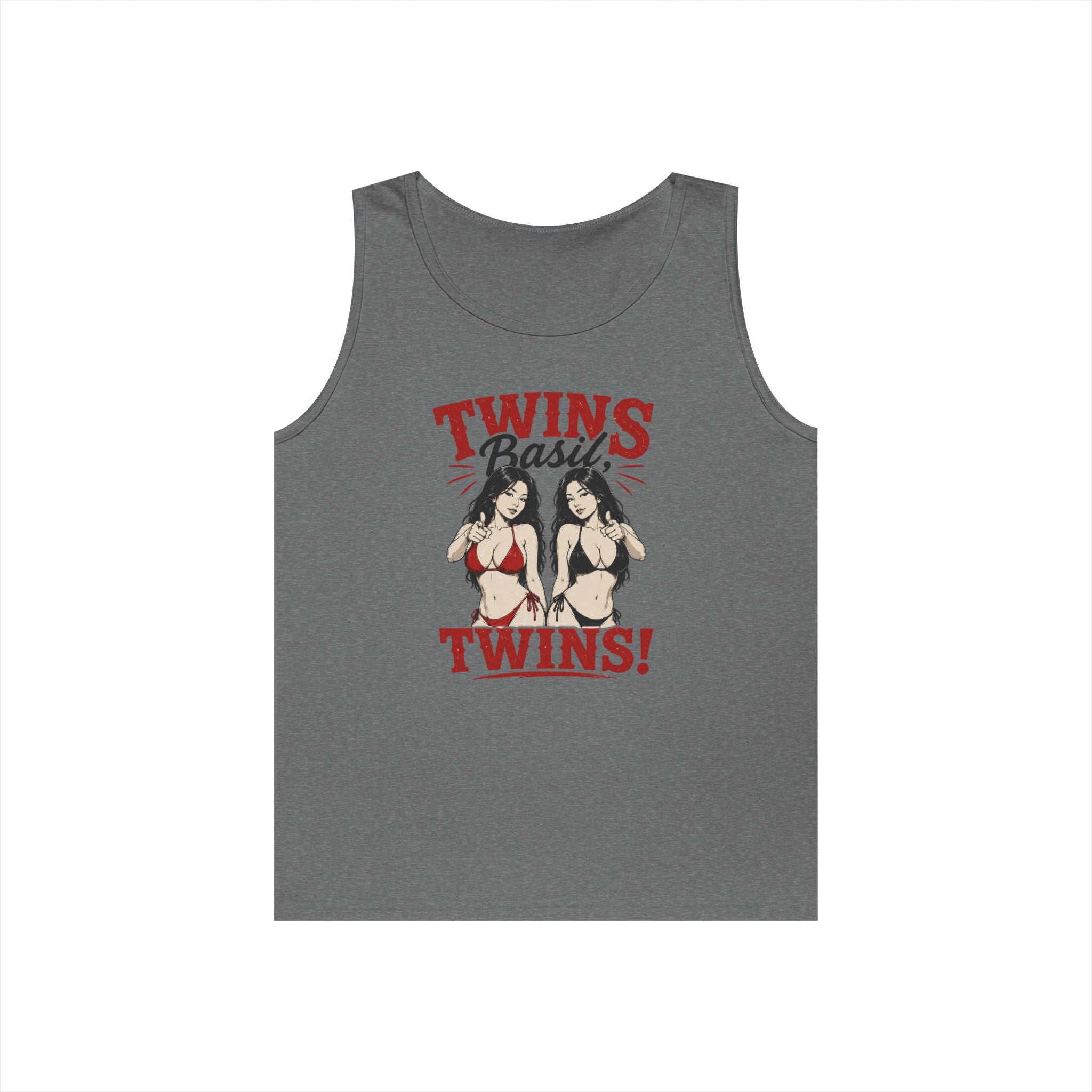 Twins Bikini Pinup Twins Tank Top | Retro Pinup Illustration, Beachwear