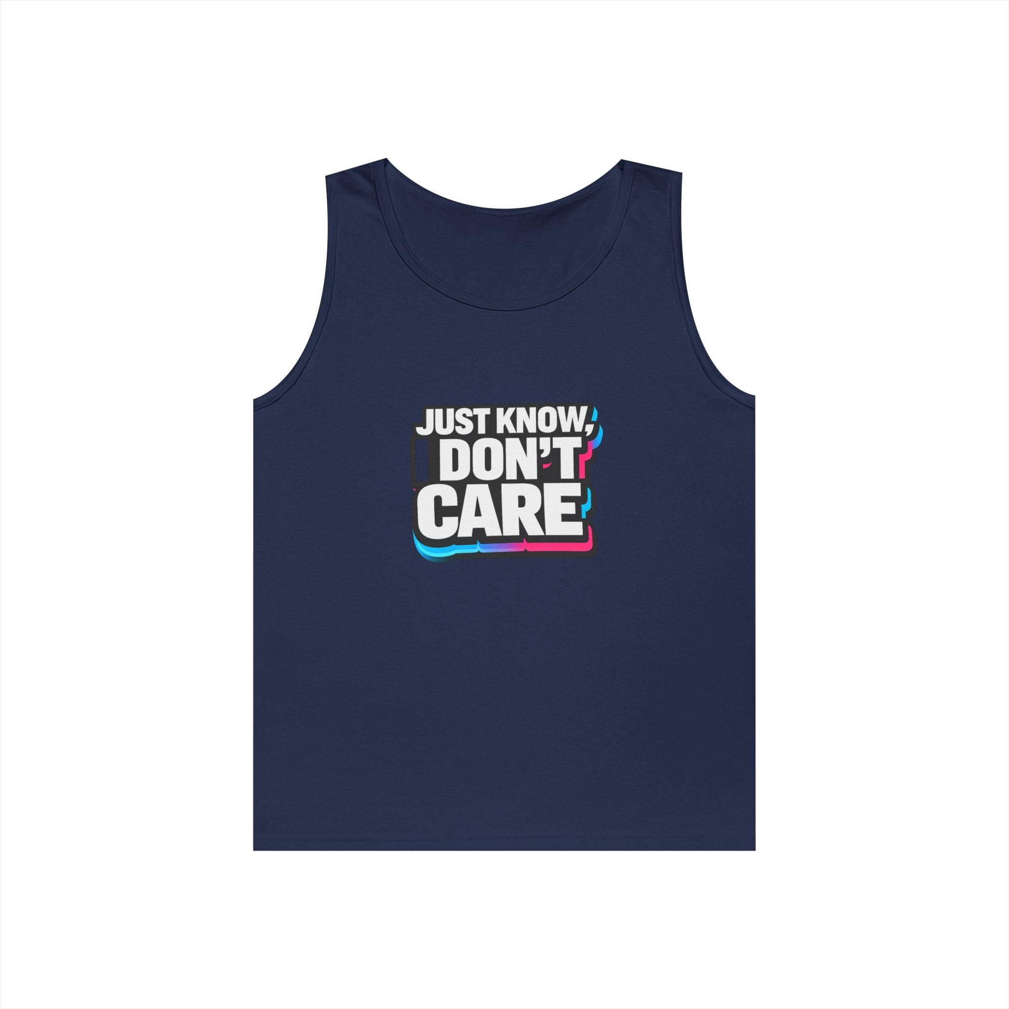 Just Know I Don’t Care Tank Top | Retro Tank Top