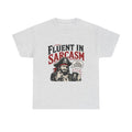 Fluent in Sarcasm Pirate Tee | Funny Pirate Skull Illustration, Sarcastic Quote Tee Shirt