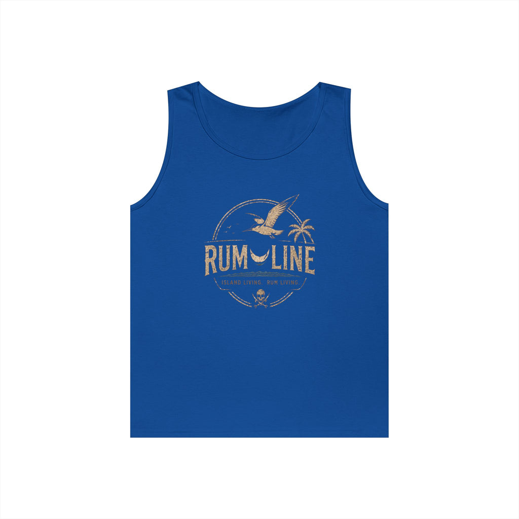 Rum-Line unoffical Beach Tank Top — Vintage Seagull & Palm Island Graphic