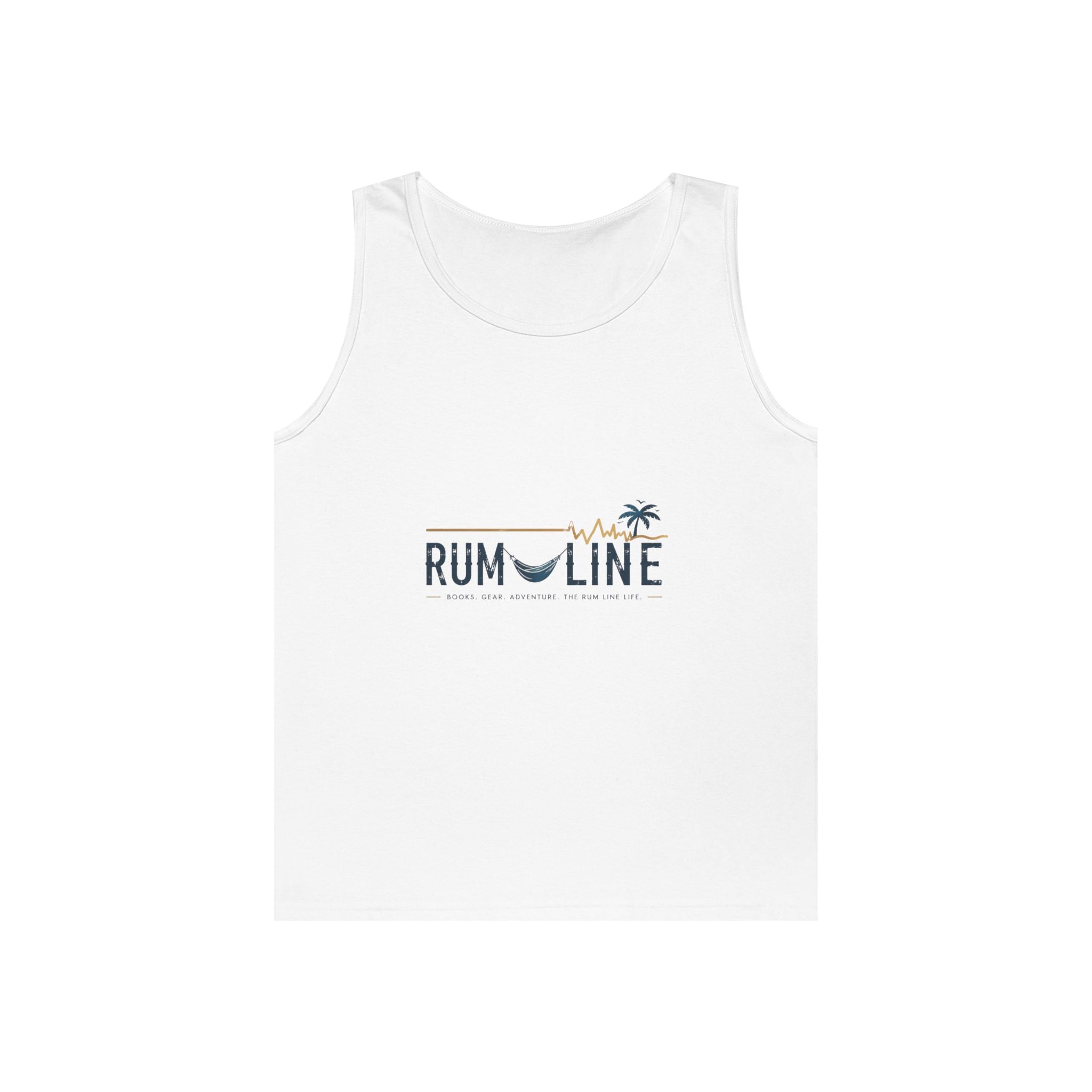 Rum Line Life Offical Logo Tank Top | Rum Line Life is chill, fun, slightly tilted, and a relaxing acceptance of imperfect happiness, wrapped in sand, sea and warm breezes.