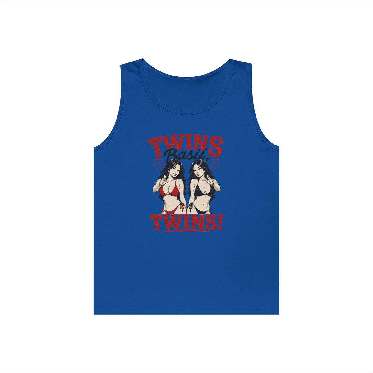 Twins Bikini Pinup Twins Tank Top | Retro Pinup Illustration, Beachwear