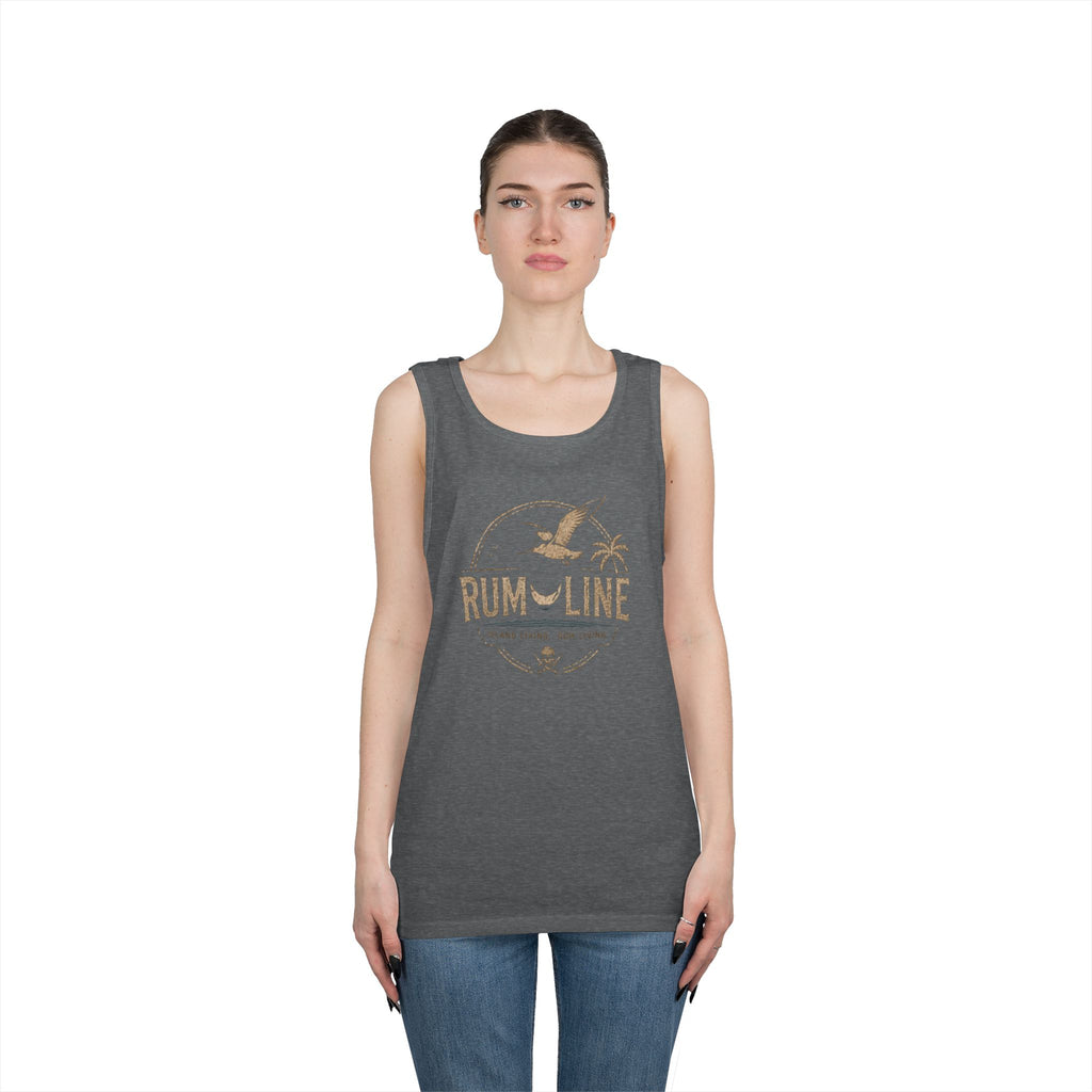 Rum-Line unoffical Beach Tank Top — Vintage Seagull & Palm Island Graphic