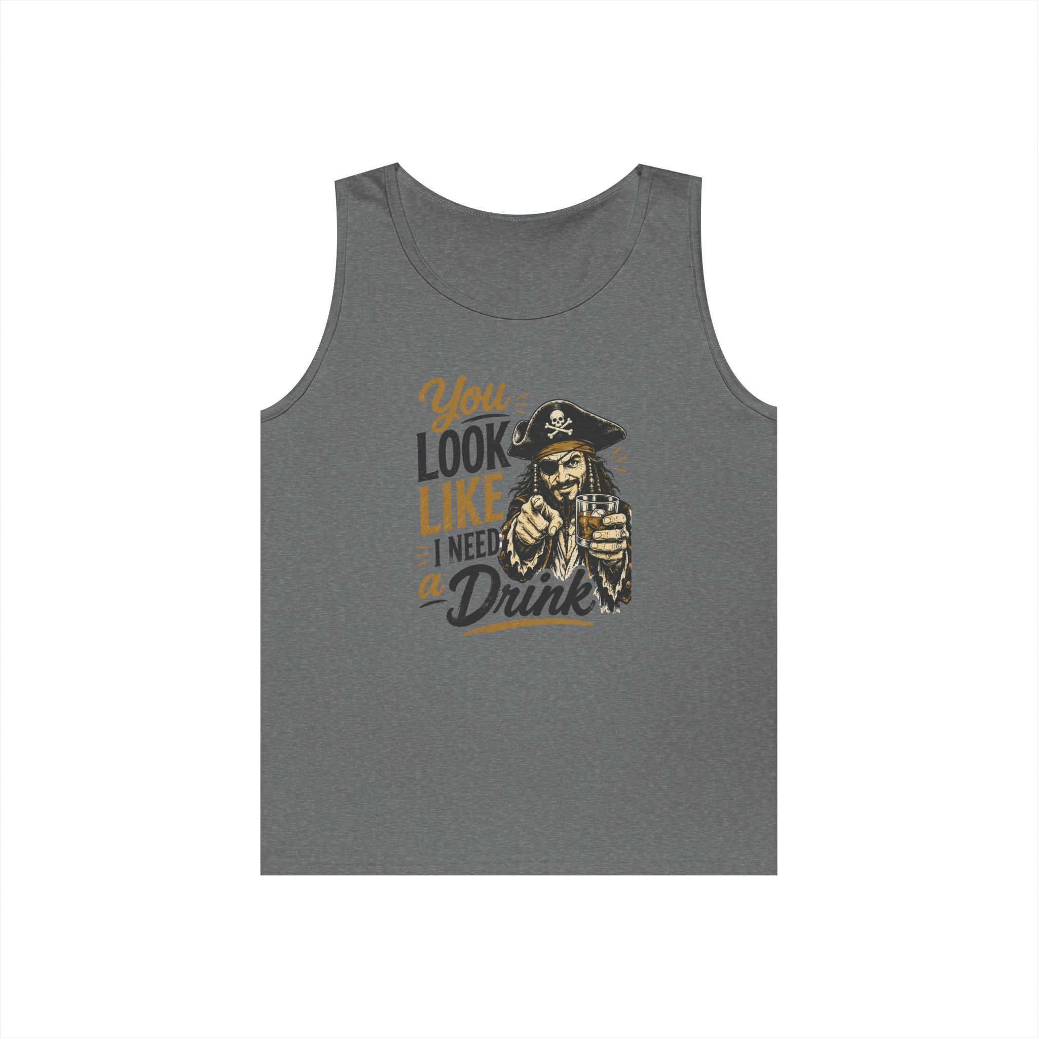 You Look Like I Need a Drink Pirate Tank Top | Funny Pirate Tank Top