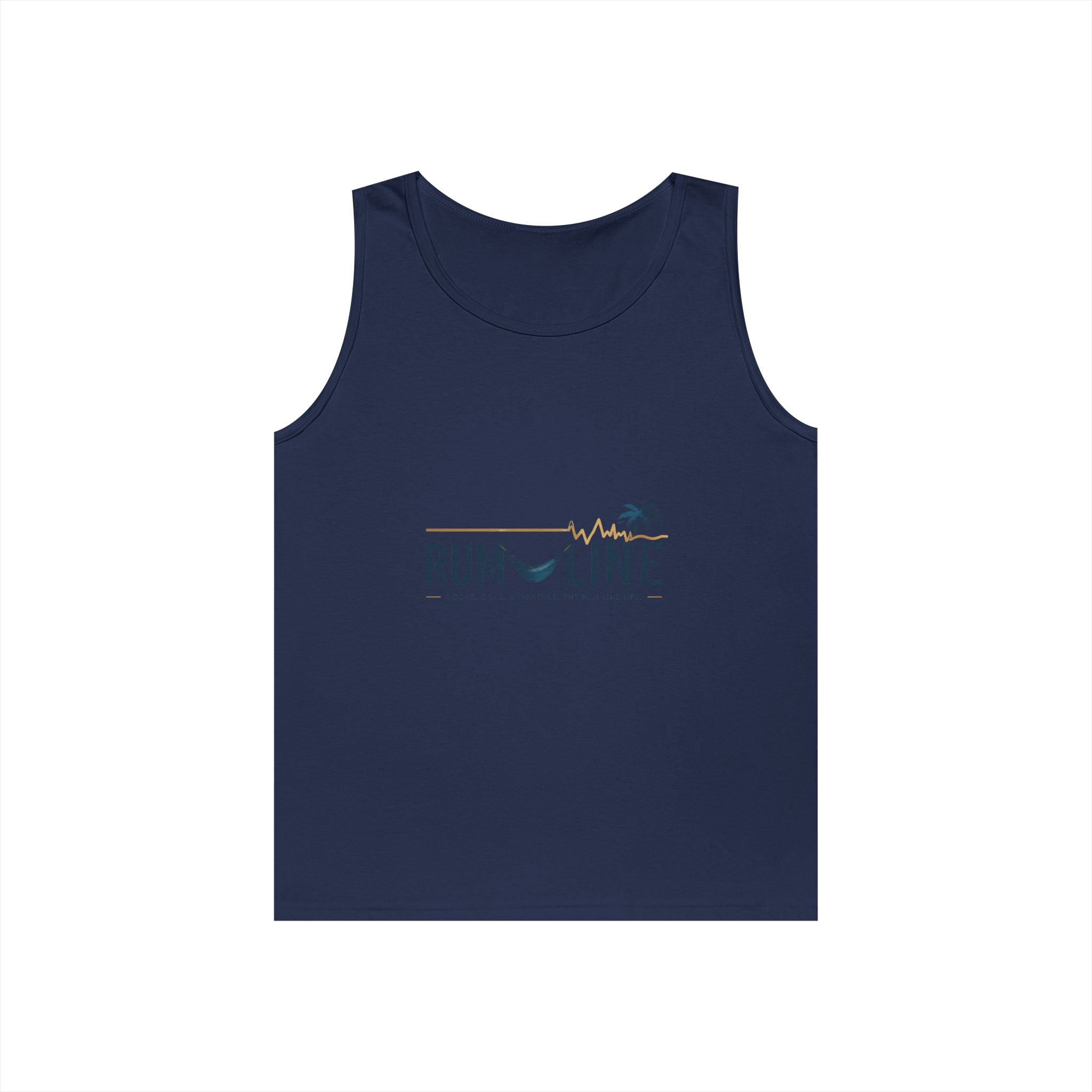 Rum Line Life Offical Logo Tank Top | Rum Line Life is chill, fun, slightly tilted, and a relaxing acceptance of imperfect happiness, wrapped in sand, sea and warm breezes.