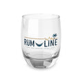 Rum-Line Whiskey Glass – Tropical Palm & Wave Whiskey Tumbler