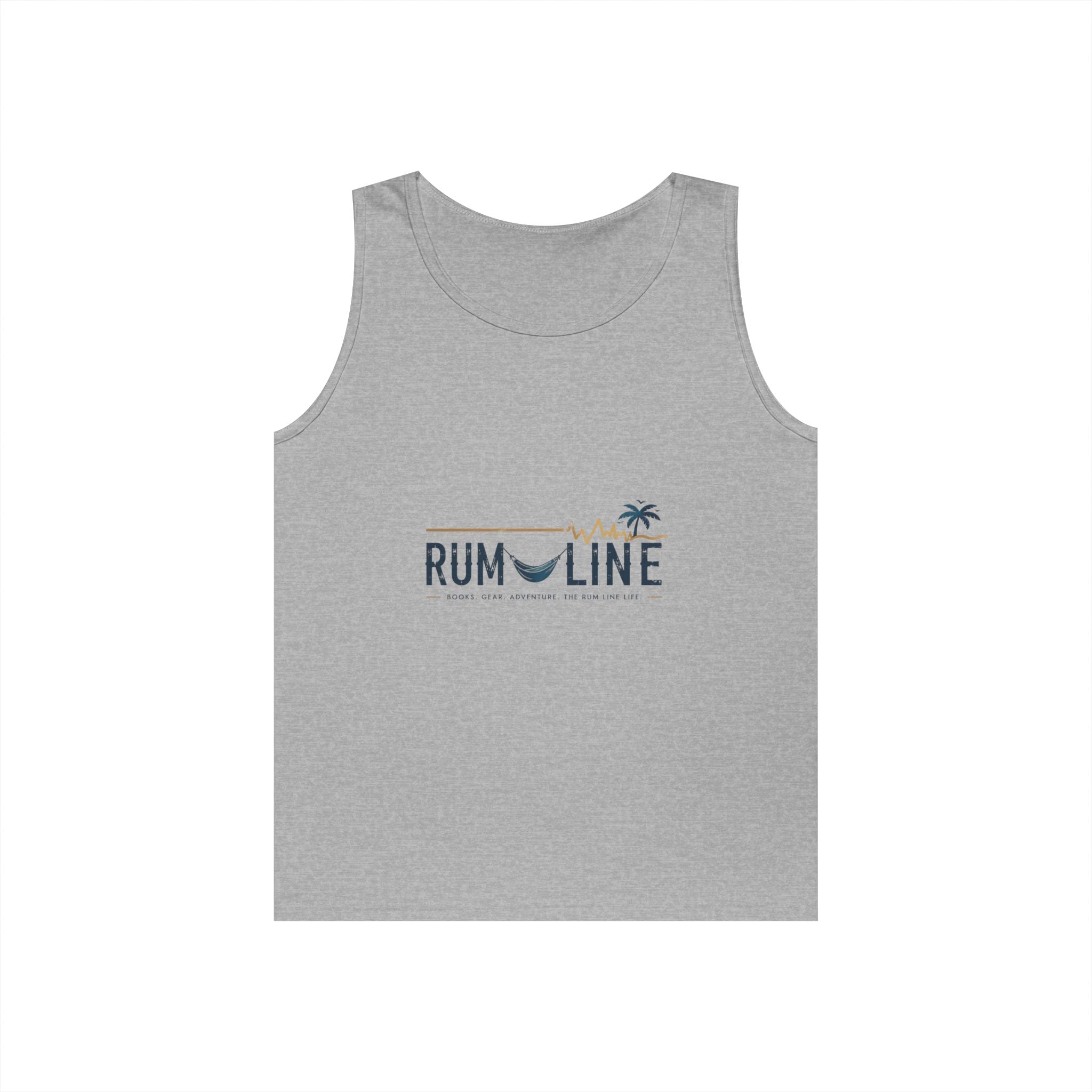 Rum Line Life Offical Logo Tank Top | Rum Line Life is chill, fun, slightly tilted, and a relaxing acceptance of imperfect happiness, wrapped in sand, sea and warm breezes.