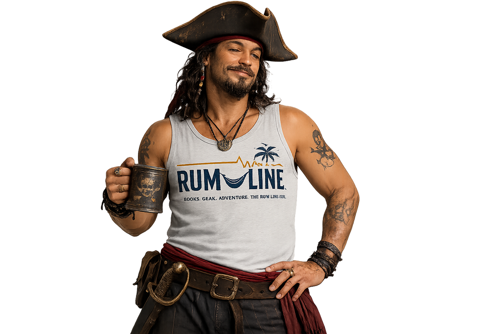 Rum Line Life Offical Logo Tank Top | Rum Line Life is chill, fun, slightly tilted, and a relaxing acceptance of imperfect happiness, wrapped in sand, sea and warm breezes.