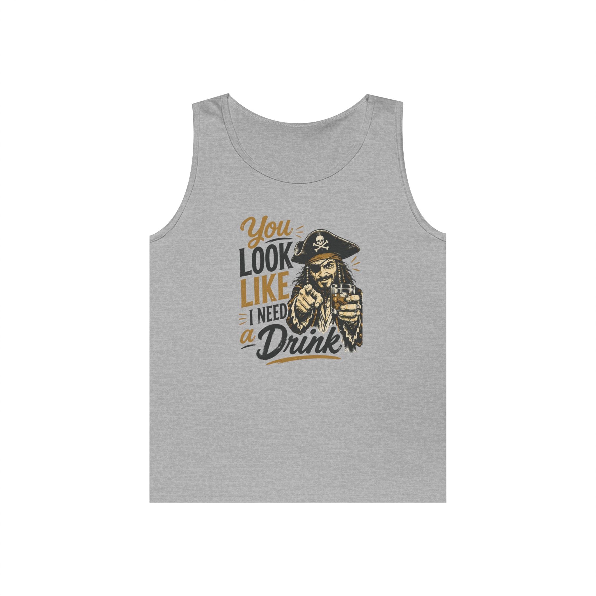 You Look Like I Need a Drink Pirate Tank Top | Funny Pirate Tank Top