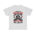 I Have a Drinking Problem skull pirate holding bottles T-Shirt | Funny Bar Drinking Tee Shirt