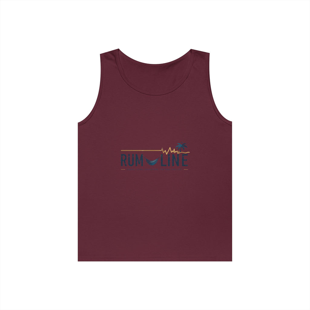 Rum-Line Life Offical Logo Tank Top | Rum Line Life is chill, fun, slightly tilted, and a relaxing acceptance of imperfect happiness, wrapped in sand, sea and warm breezes.