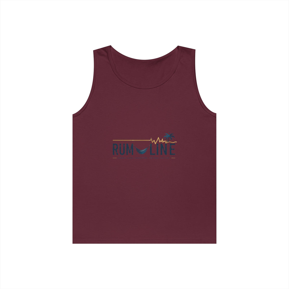 Rum-Line Life Offical Logo Tank Top | Rum Line Life is chill, fun, slightly tilted, and a relaxing acceptance of imperfect happiness, wrapped in sand, sea and warm breezes.