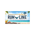 Rum Line Beach Sticker — 'Rum Line' Tropical Bumper Sticker