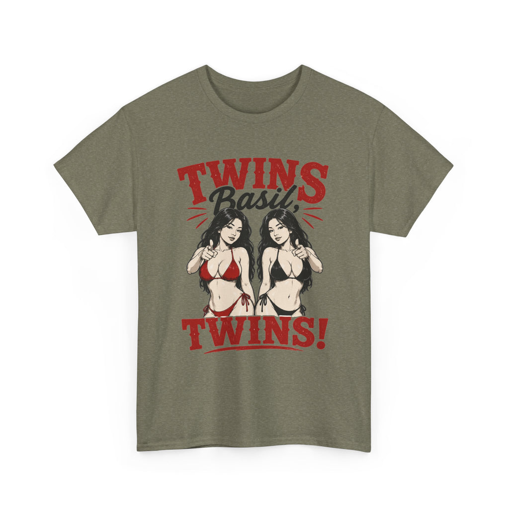 Twins Bikini Pinup Tee | Retro Pinup Twins Graphic T-Shirt
