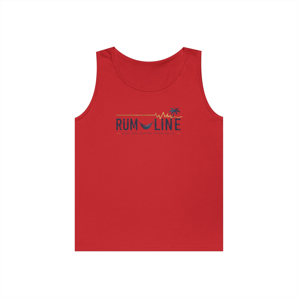 Rum-Line Life Offical Logo Tank Top | Rum Line Life is chill, fun, slightly tilted, and a relaxing acceptance of imperfect happiness, wrapped in sand, sea and warm breezes.