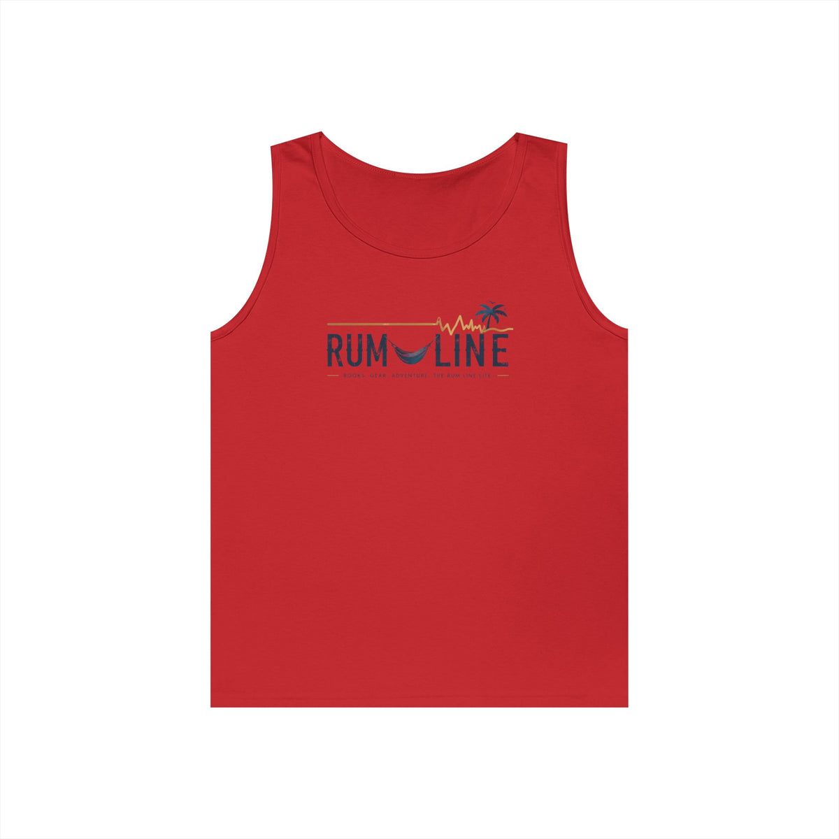 Rum-Line Life Offical Logo Tank Top | Rum Line Life is chill, fun, slightly tilted, and a relaxing acceptance of imperfect happiness, wrapped in sand, sea and warm breezes.