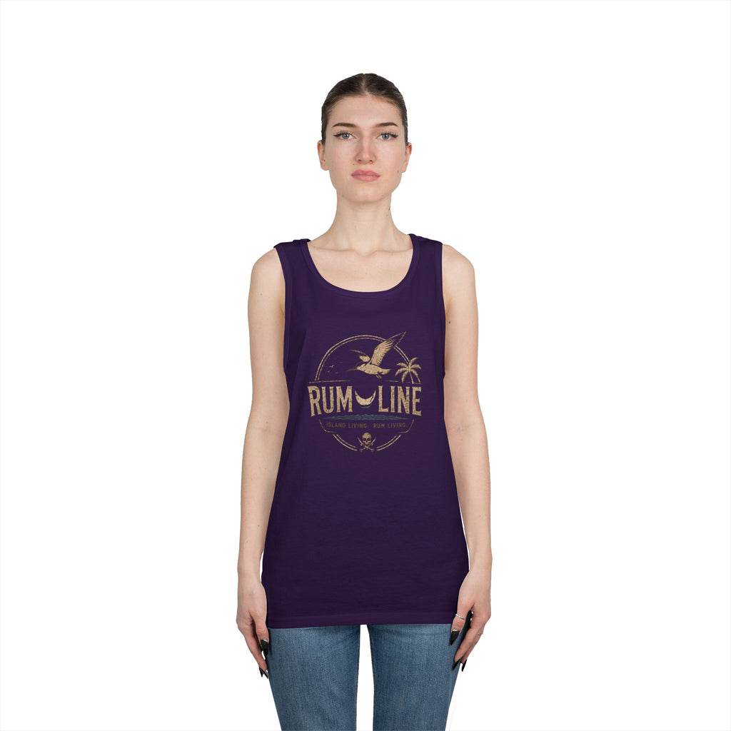 Rum-Line unoffical Beach Tank Top — Vintage Seagull & Palm Island Graphic