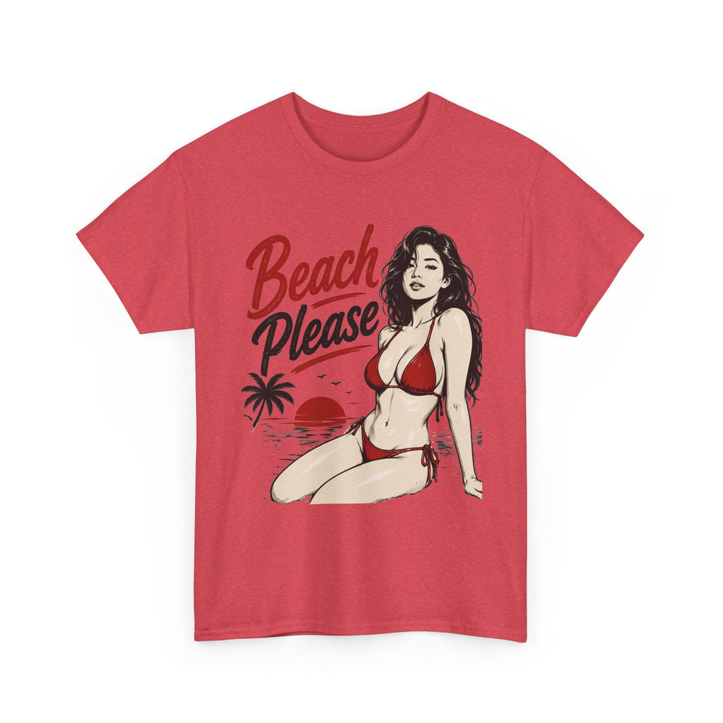 Beach Please bikini pinup Tee | Retro pin-up girl Tee Shirt