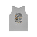 Started Out With Nothing skeleton graphic Tank Top | Funny Skull Quote