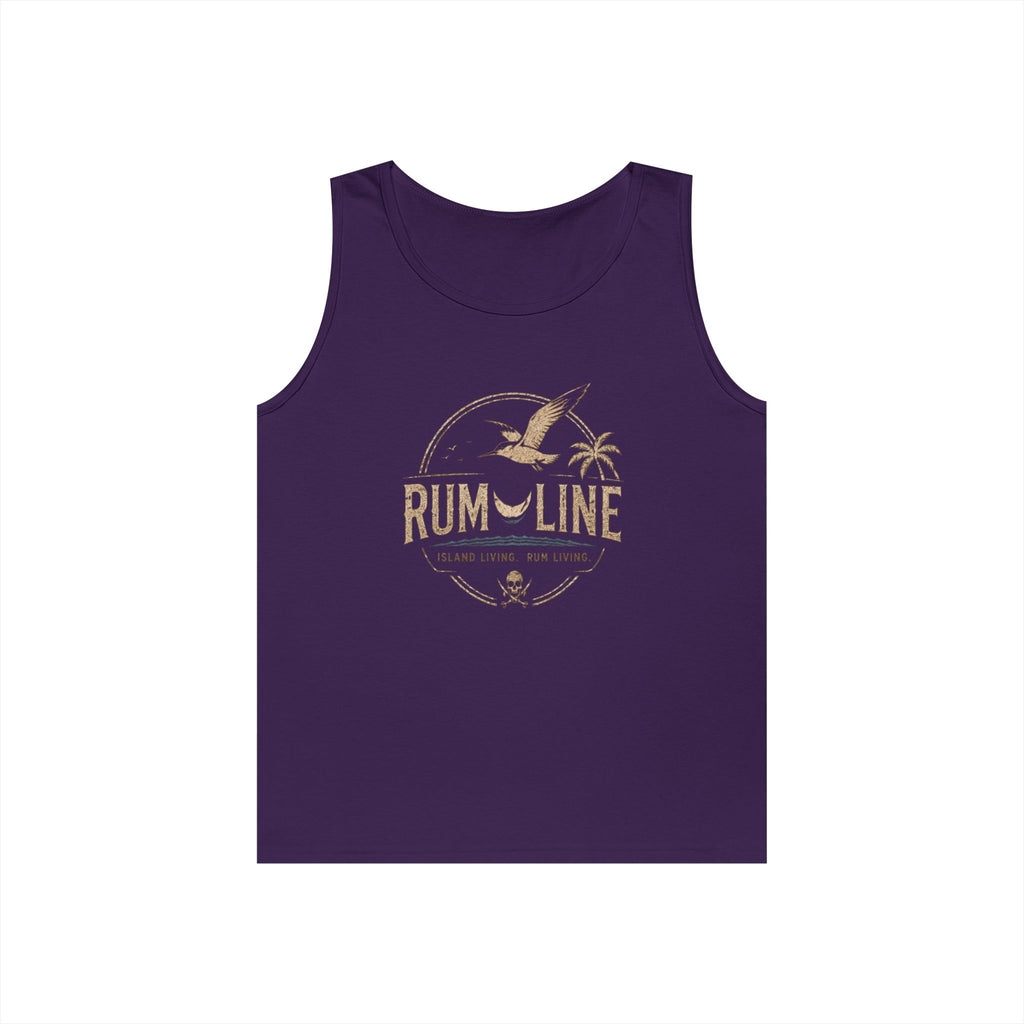 Rum-Line unoffical Beach Tank Top — Vintage Seagull & Palm Island Graphic