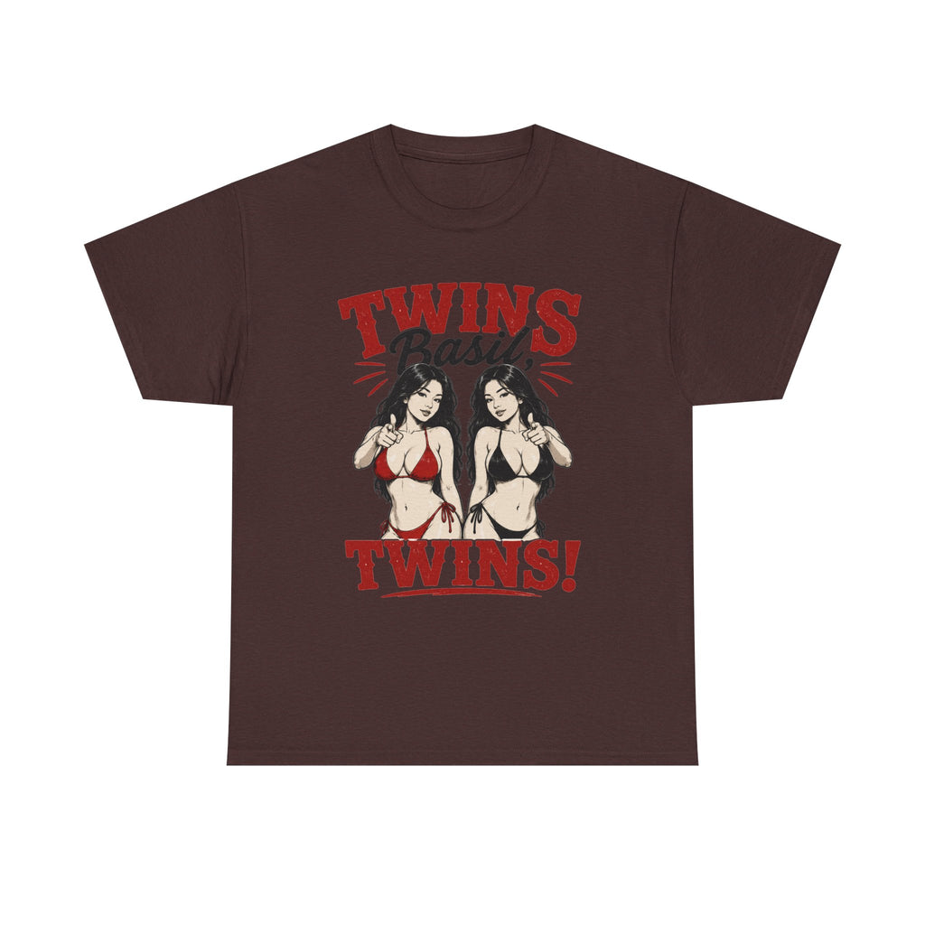 Twins Bikini Pinup Tee | Retro Pinup Twins Graphic T-Shirt