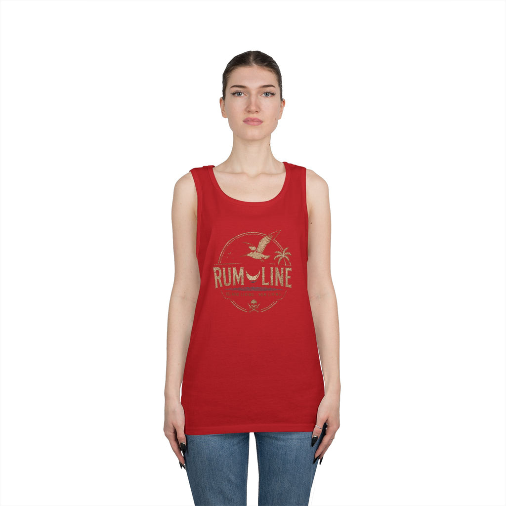 Rum-Line unoffical Beach Tank Top — Vintage Seagull & Palm Island Graphic