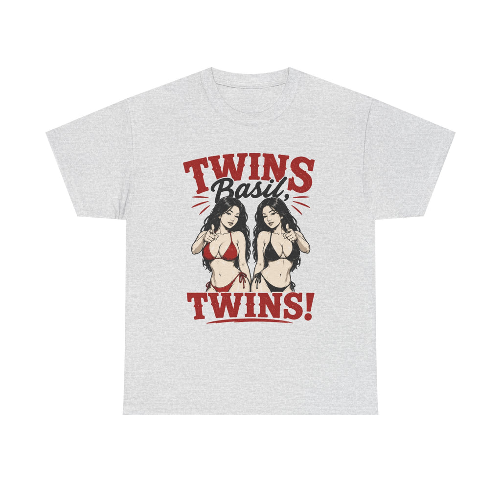Twins Bikini Pinup Tee | Retro Pinup Twins Graphic T-Shirt