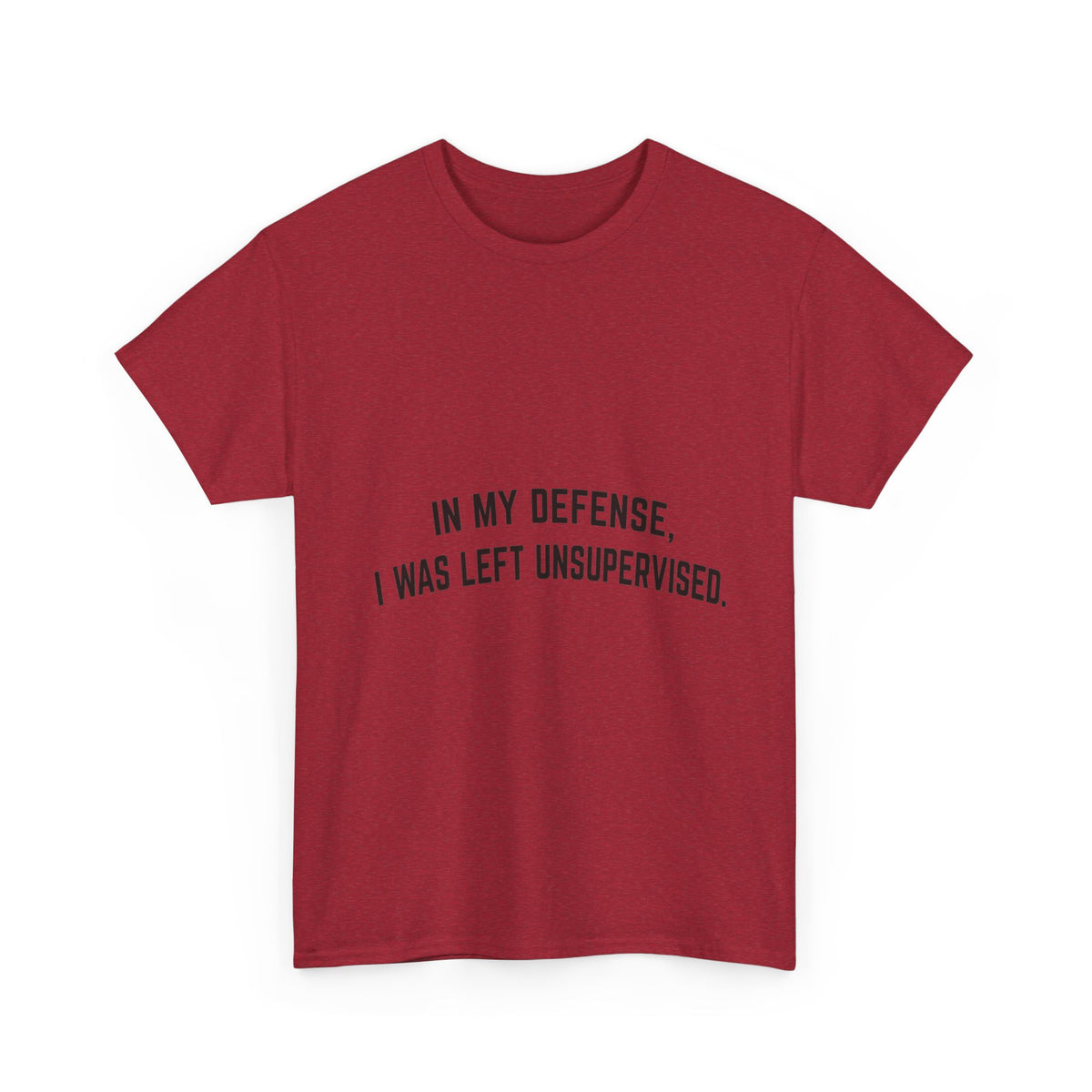 In My Defense I Was Left Unsupervised T-Shirt | Funny Quote Tee Shirt