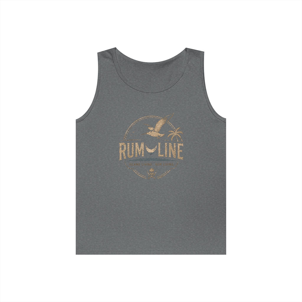 Rum-Line unoffical Beach Tank Top — Vintage Seagull & Palm Island Graphic
