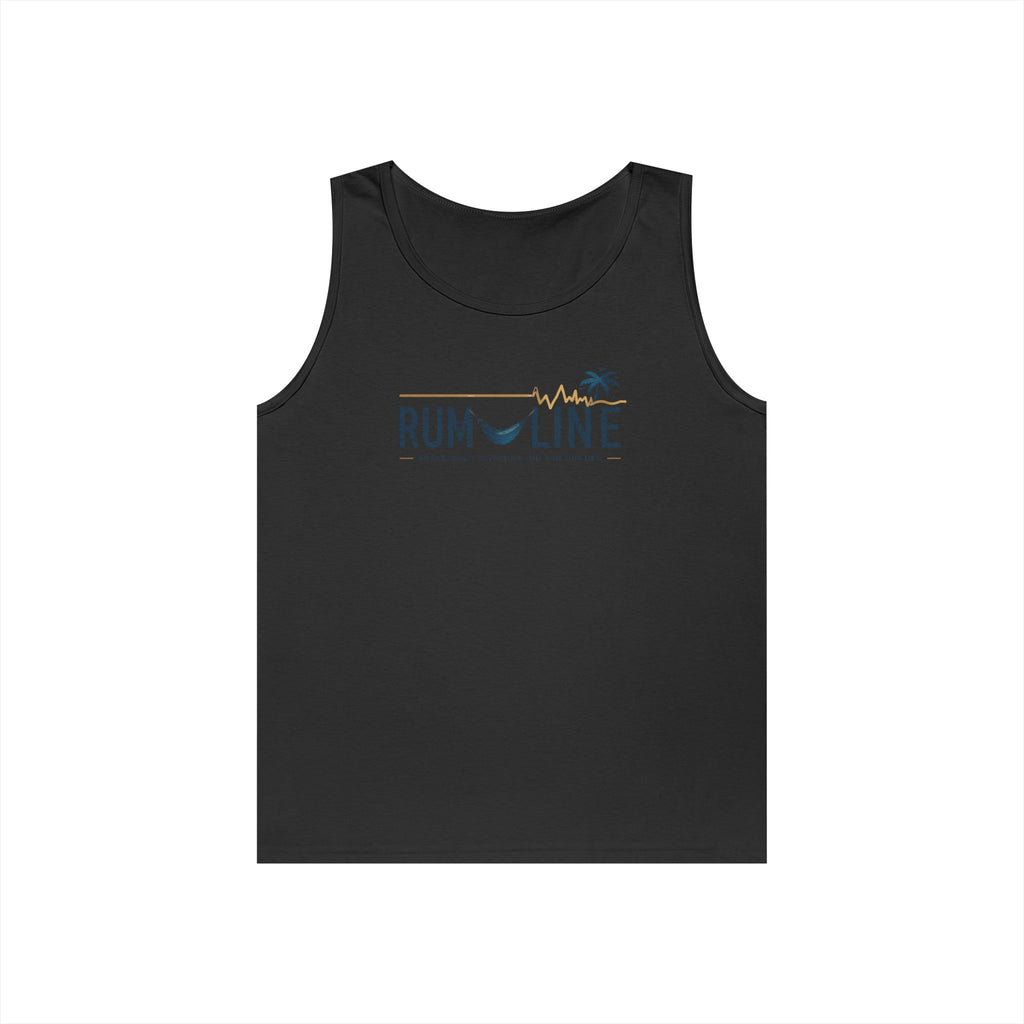 Rum-Line Life Offical Logo Tank Top | Rum Line Life is chill, fun, slightly tilted, and a relaxing acceptance of imperfect happiness, wrapped in sand, sea and warm breezes.