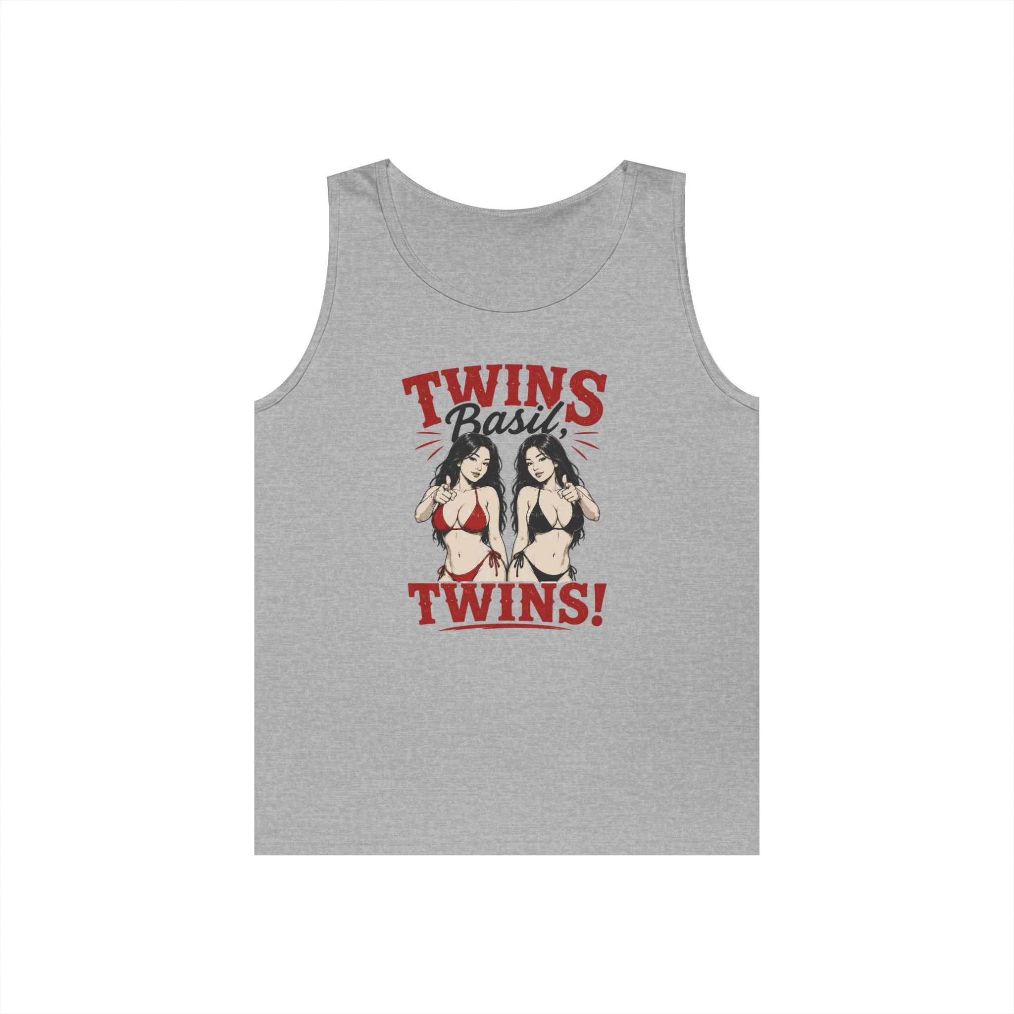 Twins Bikini Pinup Twins Tank Top | Retro Pinup Illustration, Beachwear