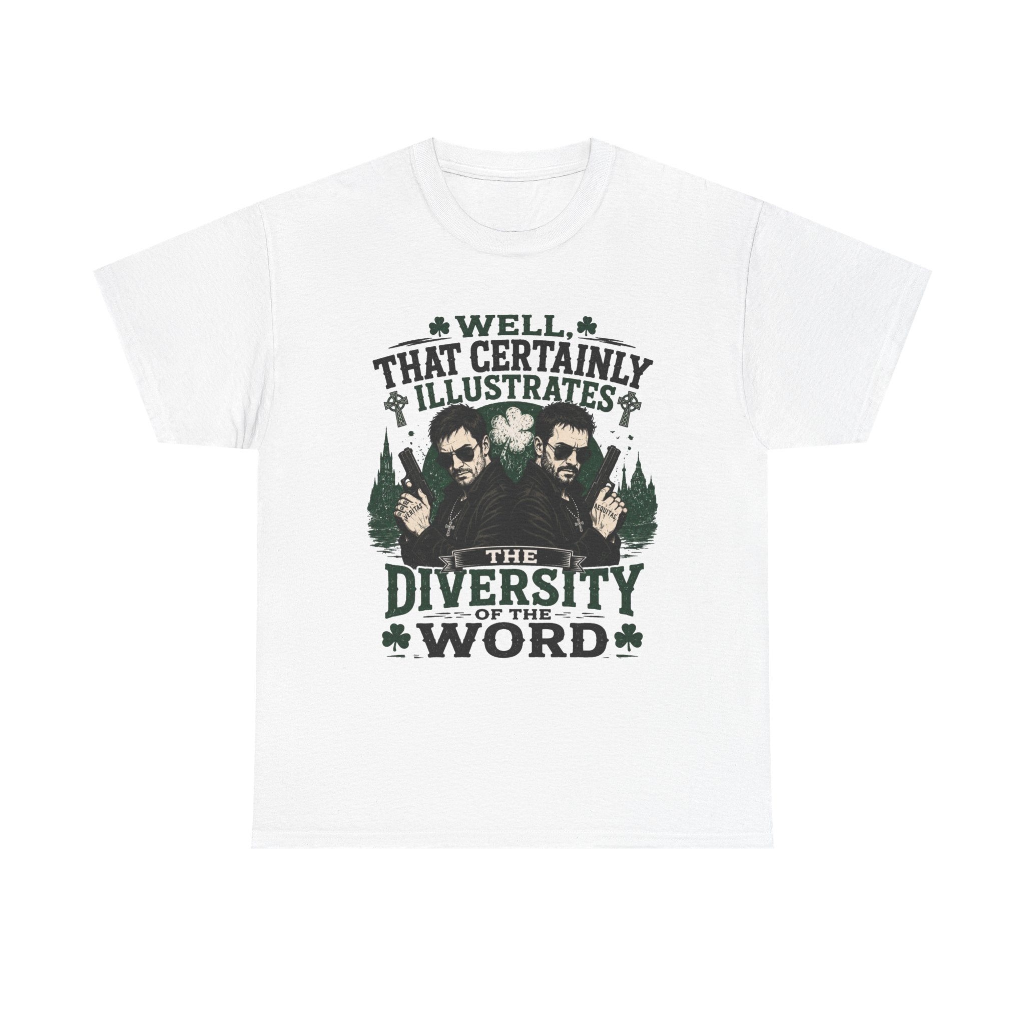 That Certainly Illustrates the Diversity of the Word T-Shirt | St. Patrick's Shamrock Design