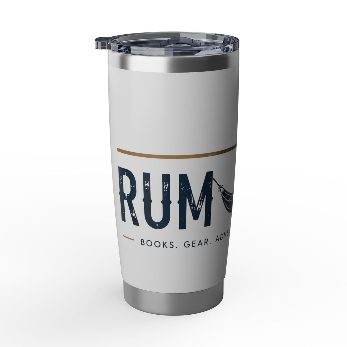 Vagabond 20oz Tumbler — Adventure Vibes Insulated Travel Mug with Hammock & Palm Design