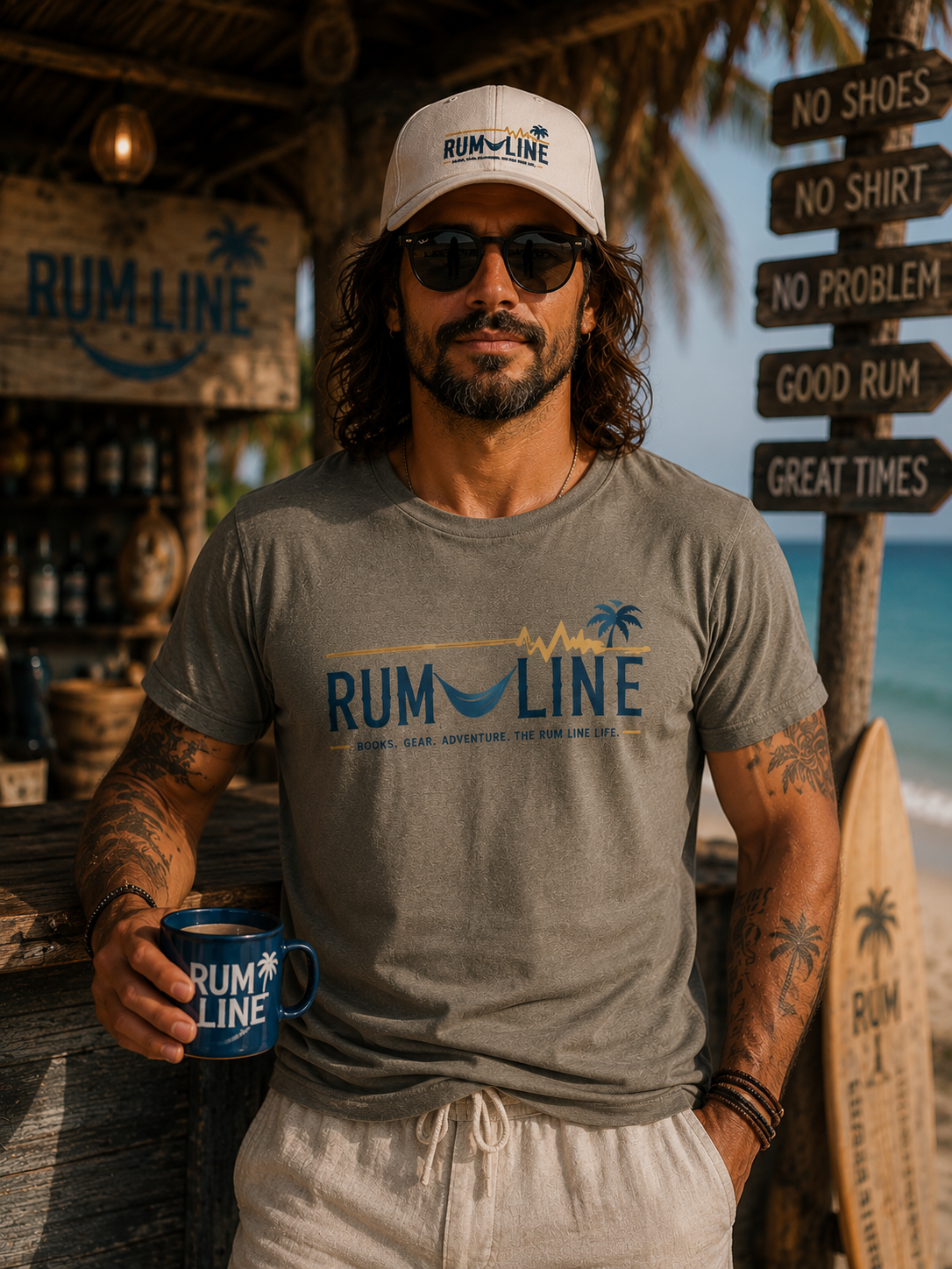 Rum-Line Life Official logo Swag Baseball Cap | Live The Rum-Line