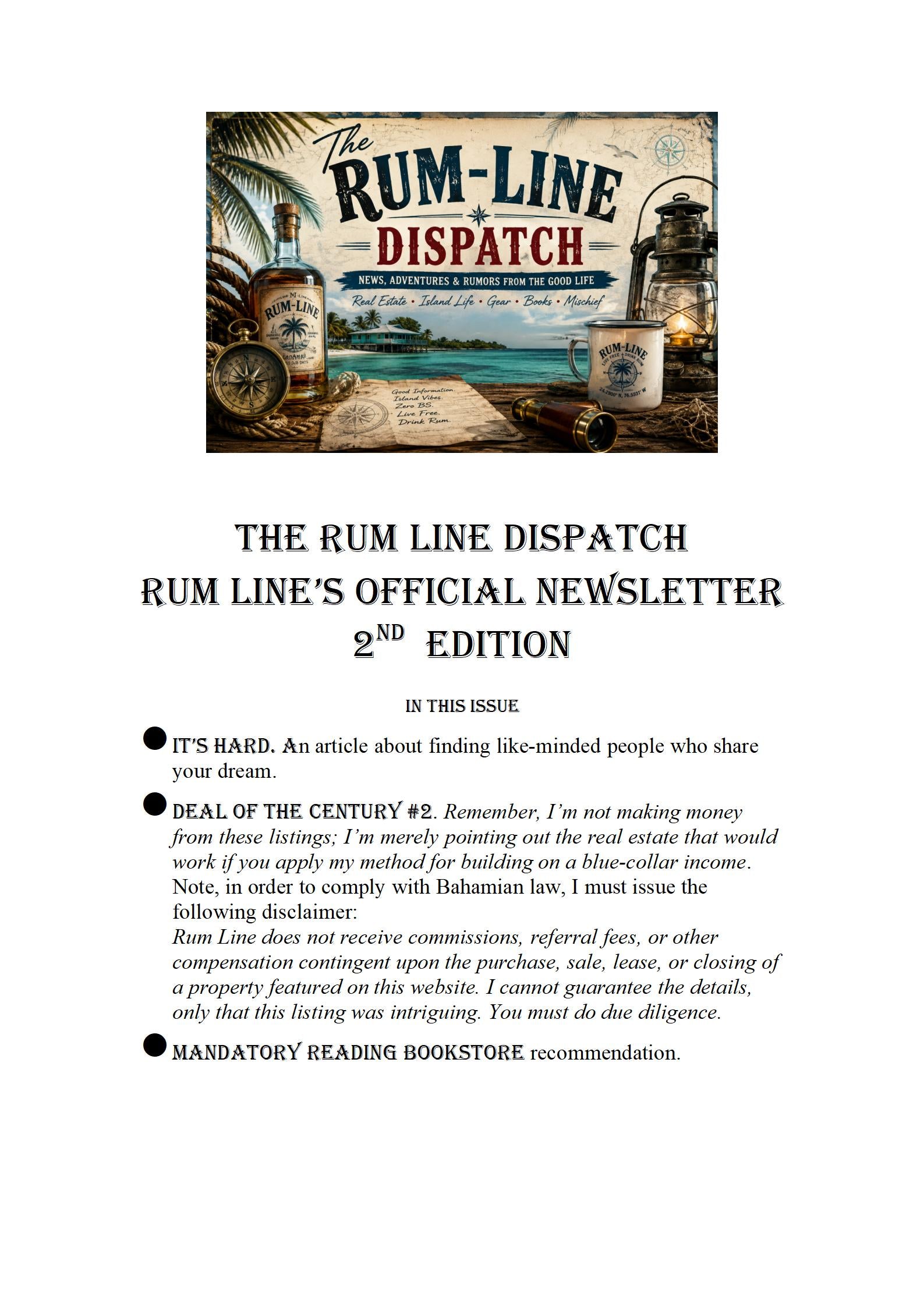 Rum-Line Dispatch 2nd Edition